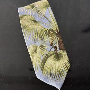 Tommy Bahama Silk Floral Mens Tie  Aloha Hawaiian Blue green Floral Neckwear
